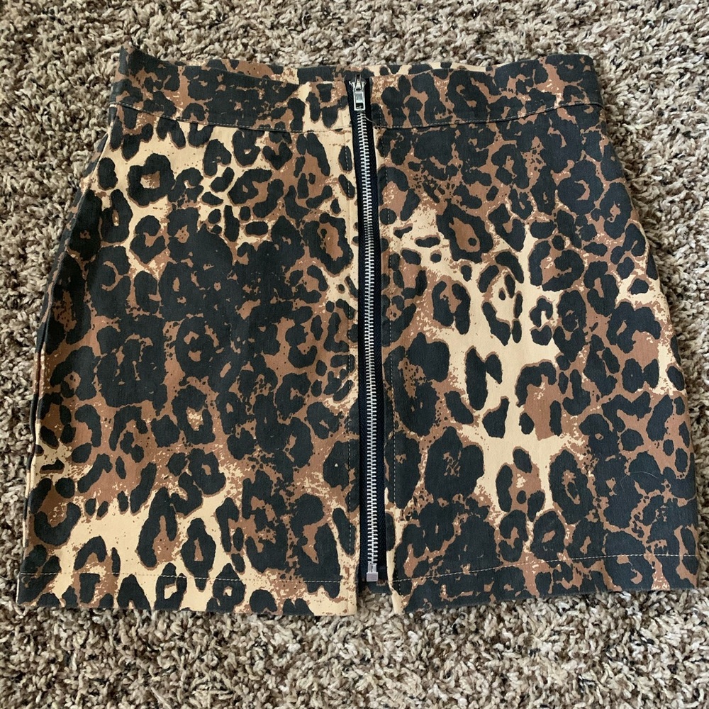 cheetah print skirt
